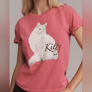 Anthropologie French Cat Graphic Tee